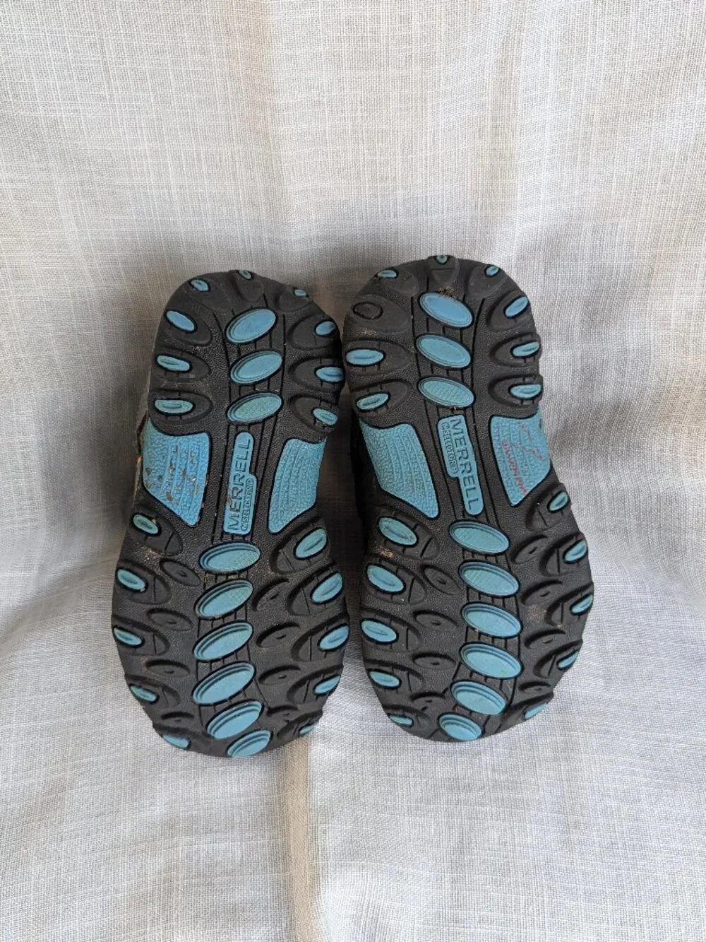 MERRELL TRAIL CHASER HIKING SHOES TODDLER BOYS SIZE 6.5 GRAY BLUE BLACK